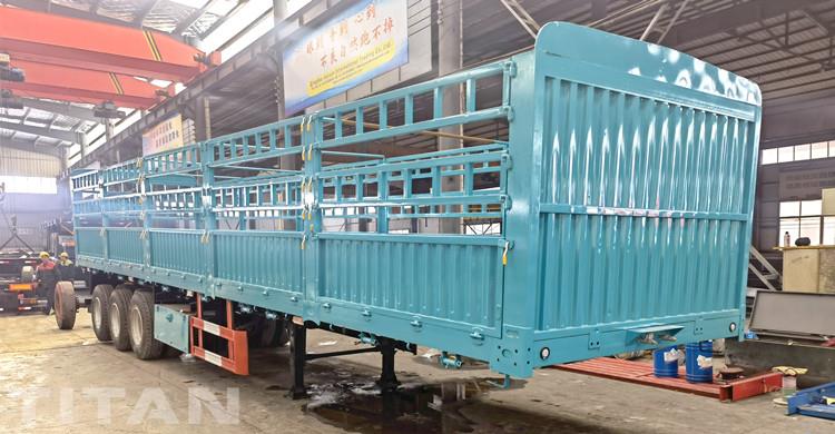 Tri Axle 60 Ton Stake Semi Trailer for Sale in Philippines