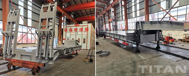 80 Ton Excavator Tri Axle Low Loader Trailer for Sale in Zambia