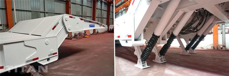 4 Axle 100T Hydraulic Folding Gooseneck Trailer for Sale in Senegal