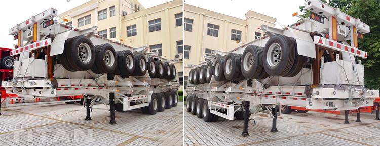 3 Units of 4 Axle Container Chassis Trailer will be sent to Ghana