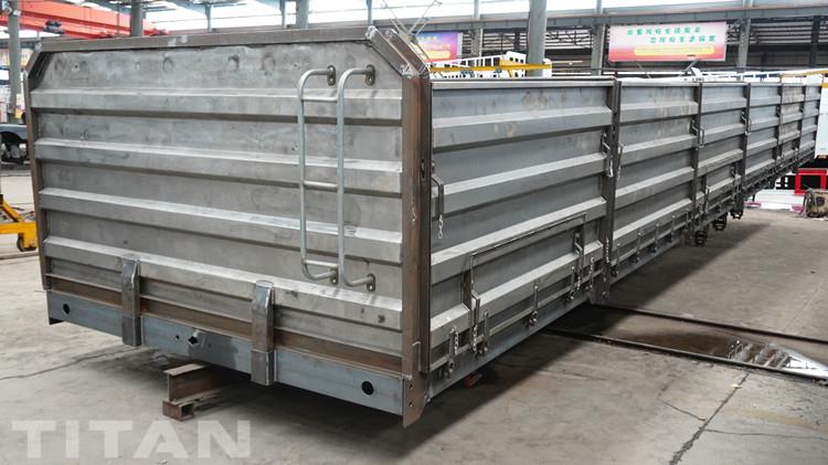 Grain Transport Drop Side Trailer for Sale in Tanzania