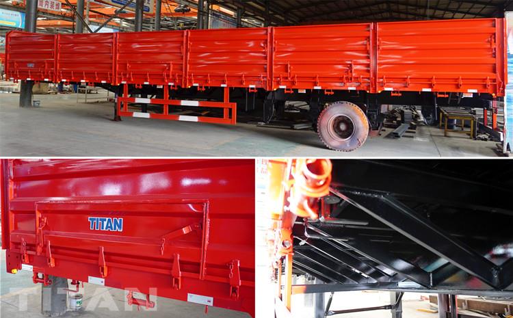 Grain Transport Drop Side Trailer for Sale in Tanzania