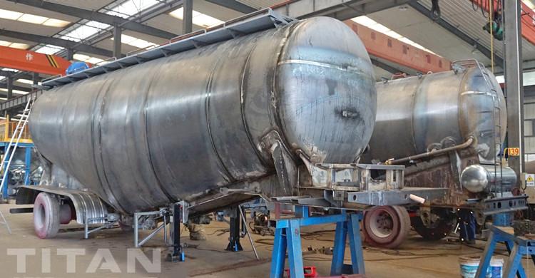 4 Axle Bulk Cement Powder Tanker Trailer for Sale in Congo