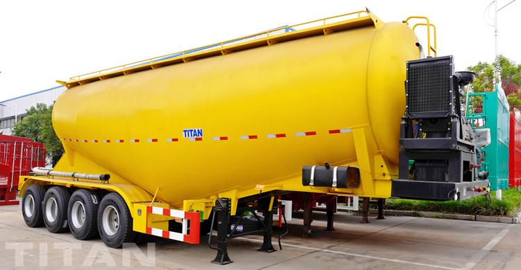 4 Axle Bulk Cement Powder Tanker Trailer for Sale in Congo