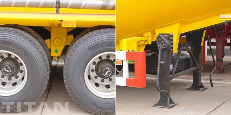 4 Axle Bulk Cement Powder Tanker Trailer for Sale in Congo