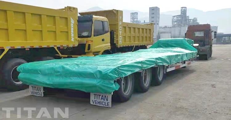 Tri Axle Low Loader Trailer will be sent to Nigeria (1)