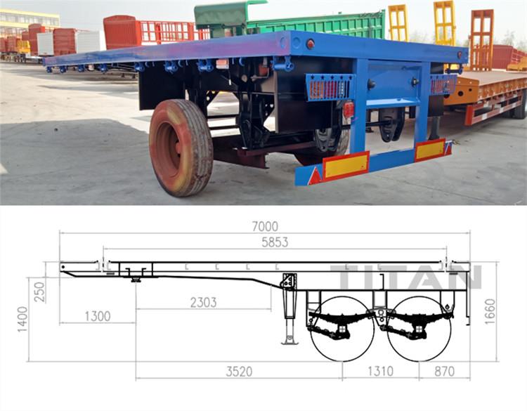 20 foot Flatbed Trailer & 40 ft Flatbed Trailer for Sale in Mauritius