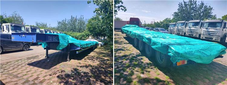 4 Axle 100T Low Bed Truck Trailer for Sale in Zimbabwe