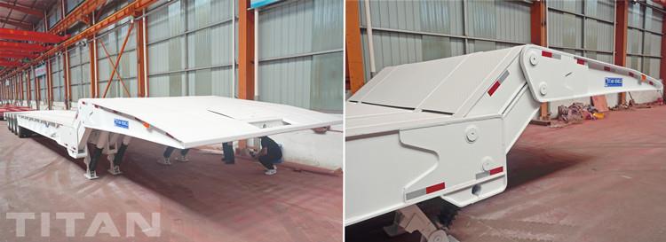 100 Ton Folding Gooseneck Trailer for Sale in Ghana