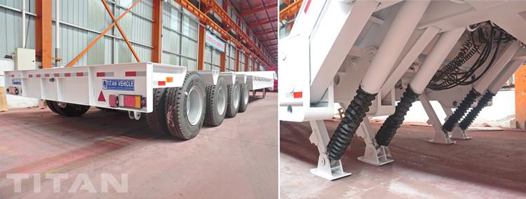 100 Ton Folding Gooseneck Trailer for Sale in Ghana