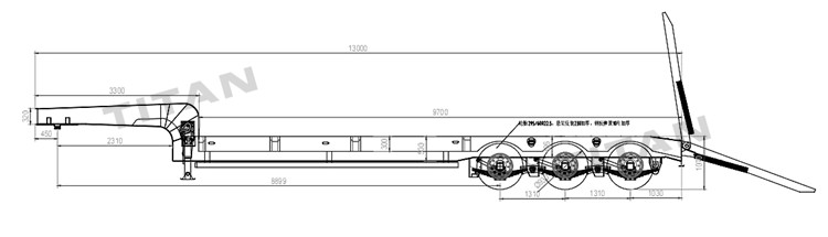 3 Axle 60 Tons Lowbed Trailer Types for Sale in Jamaica