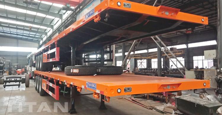 3 Axle 40 Foot Flatbed Tractor Trailer for Sale in Ghana