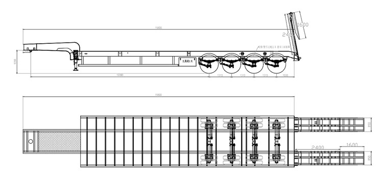 4 Axle 120 Ton Low Bed Truck for Sale in Kenya