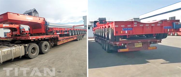 32 Meters Extendable Wind Turbine Tower Transport Trailer for Sale in Vietnam