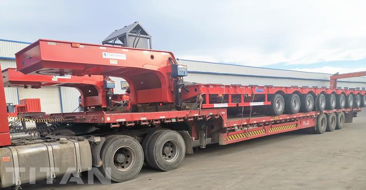 32 Meters Wind Turbine Tower Transport Trailer will be sent to Vietnam
