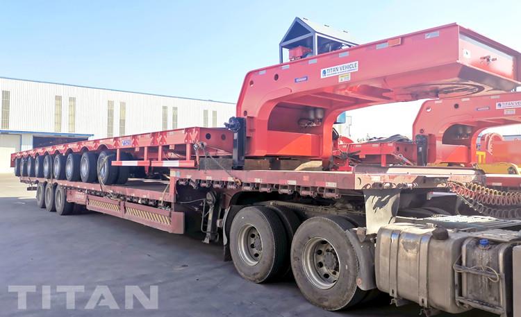 32 Meters Extendable Wind Turbine Tower Transport Trailer for Sale in Vietnam