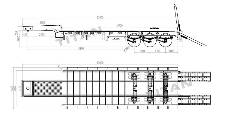 Tri Axle Low Loader Trailer for Sale in Botswana