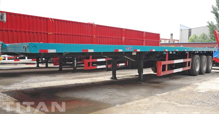 Tri Axle 40ft Flatbed Container Trailer for Sale in Kenya