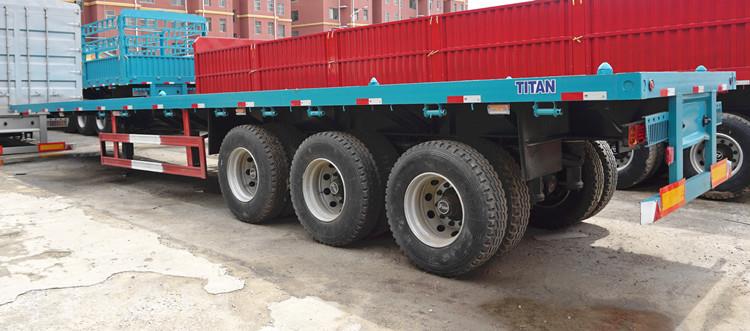 Tri Axle 40ft Flatbed Container Trailer for Sale in Kenya