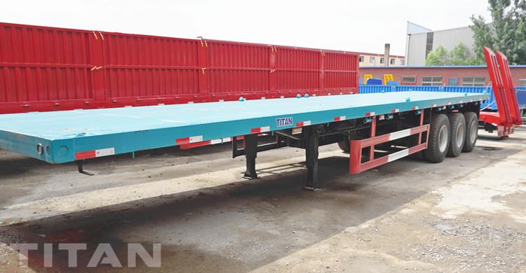 Tri Axle 40ft Flatbed Container Trailer for Sale in Kenya