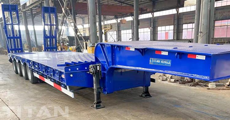 4 Axle Low Bed Truck for Sale Price in Namibia with Airbag Suspension