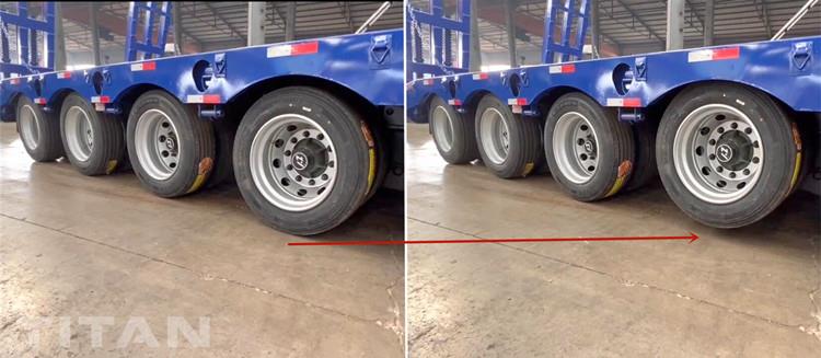 4 Axle Low Bed Truck for Sale Price in Namibia with Airbag Suspension