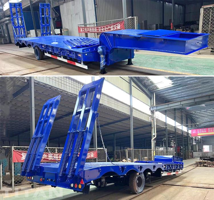 4 Axle Low Bed Truck for Sale Price in Namibia with Airbag Suspension