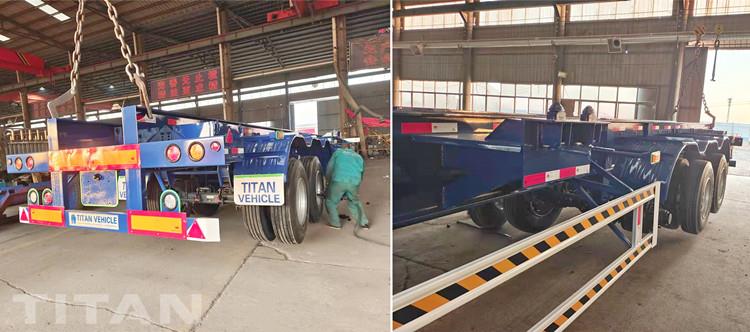 Tri Axle 40ft Container Chassis Trailer for Sale in Nigeria