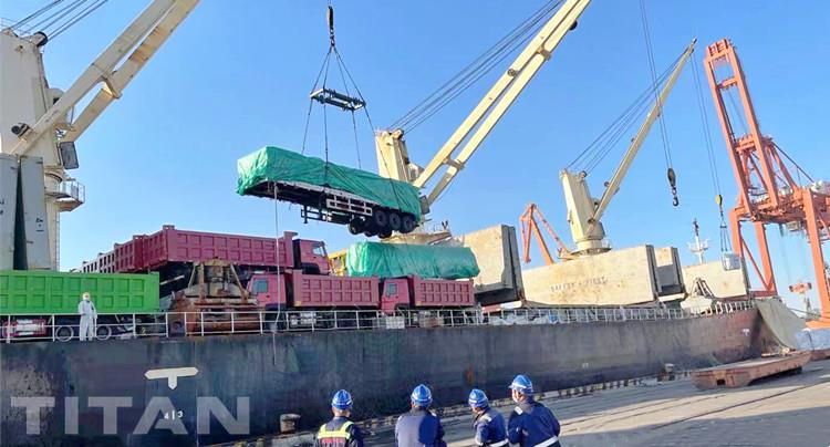 Tri Axle Drop Side Trailer for Sale in Ghana