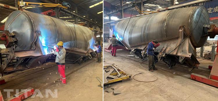 Tri Axle 50cbm Cement Powder Tanker Trailer for Sale in Jamaica