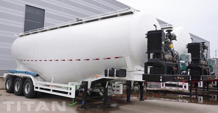 Tri Axle 50cbm Cement Powder Tanker Trailer for Sale in Jamaica