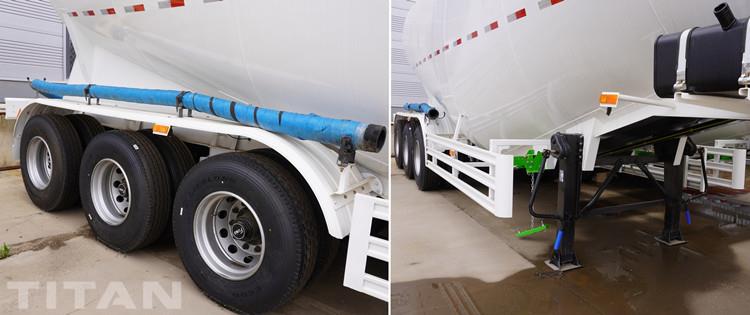 Tri Axle 50cbm Cement Powder Tanker Trailer for Sale in Jamaica