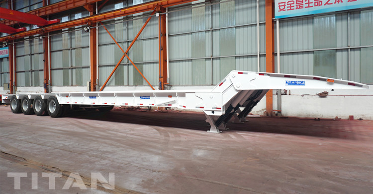 Detachable Gooseneck Low Bed Lowboy Trailer for Sale in Nigeria