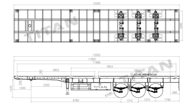 Tri Axle Semi Flatbed Trailers for Sale Near Me in Senegal