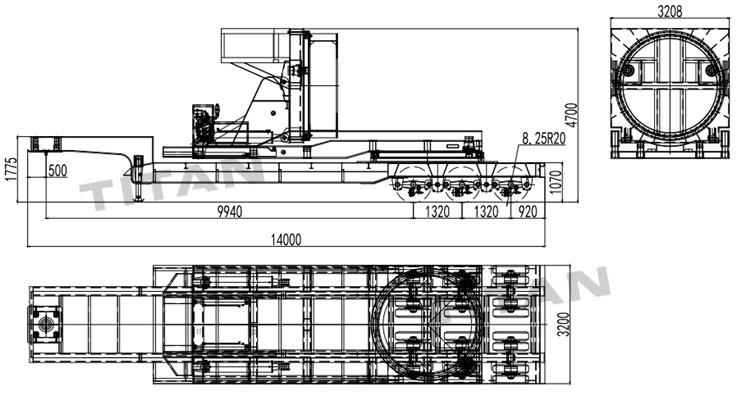 80M Windmill Blade Transport Adaptor Trailer for Sale in Vietnam