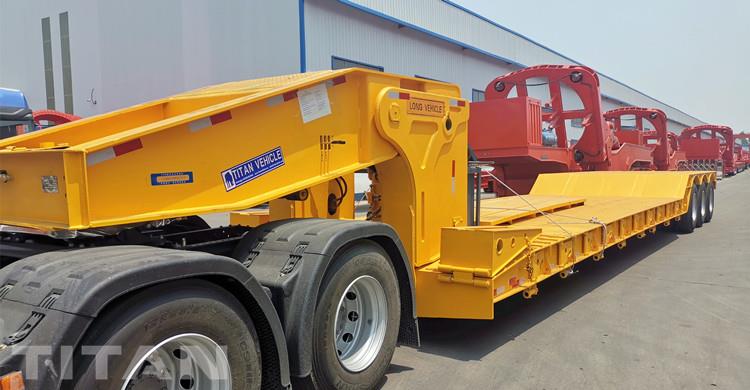 3 Axle 100 Ton Detachable Gooseneck Trailer for Sale in Zambia