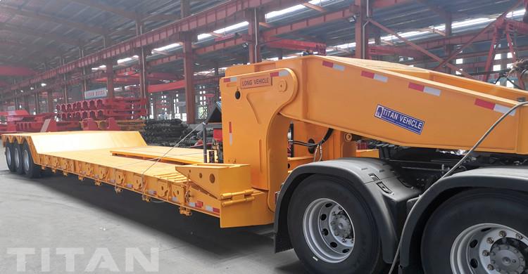 3 Axle 100 Ton Detachable Gooseneck Trailer for Sale in Zambia