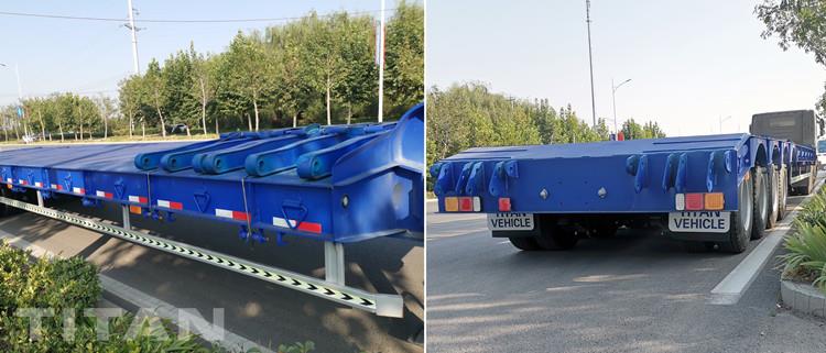 4 Axle 100 Ton Low Bed Trailer for Sale in Rwanda