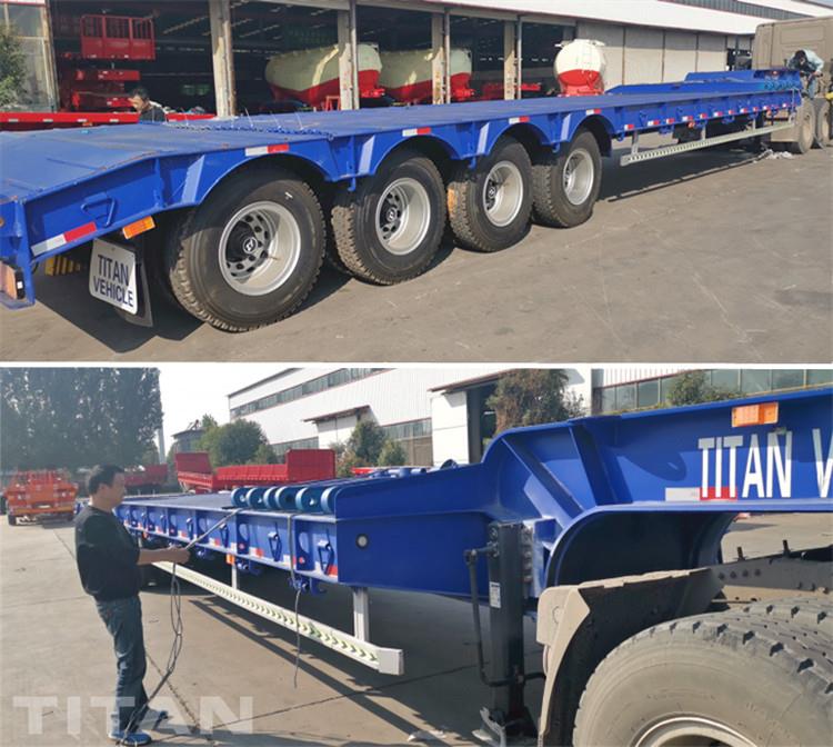 4 Axle 100 Ton Low Bed Trailer for Sale in Rwanda