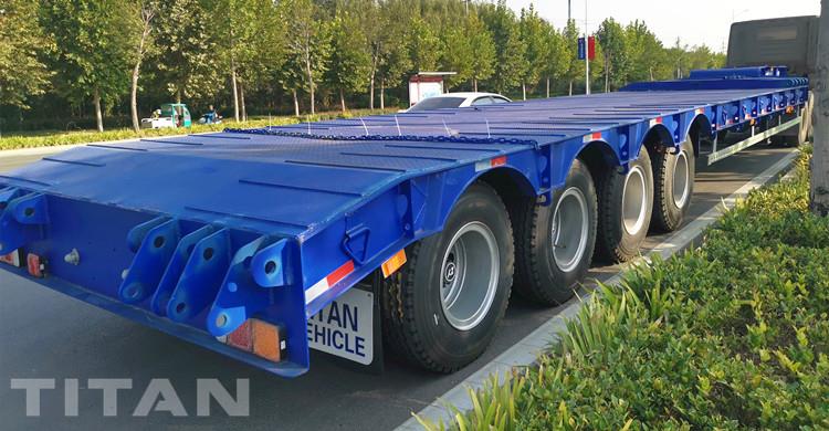 4 Axle 100 Ton Low Bed Trailer for Sale in Rwanda
