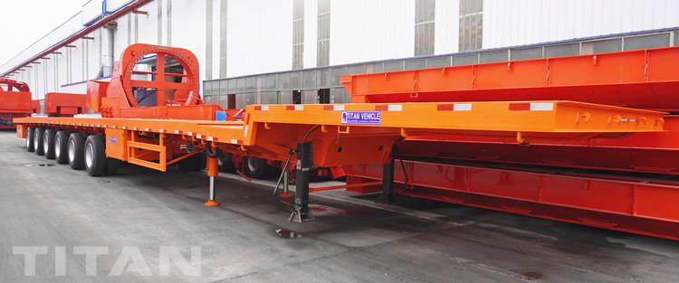 6 Axle Extendable Wind Turbine Transport Trailer for Sale in Nigeria