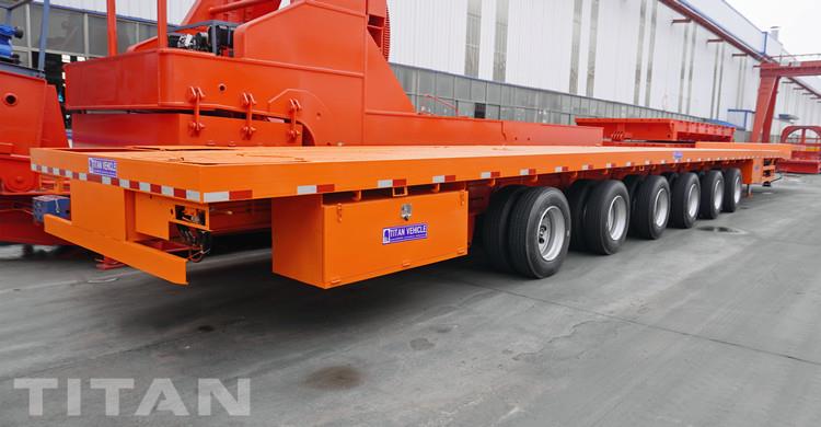 6 Axle Extendable Wind Turbine Transport Trailer for Sale in Nigeria