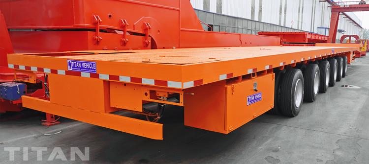 6 Axle Extendable Wind Turbine Transport Trailer for Sale in Nigeria