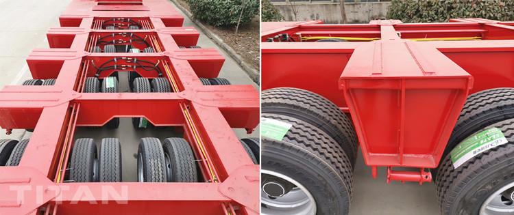 9 Axle Heavy Load Low Bed Trailer for Sale in Madagascar