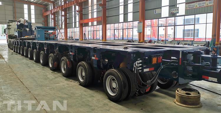 Hydraulic Multi Axle Modular Trailer for Heavy Equipment Transport for Sale in Nigeria