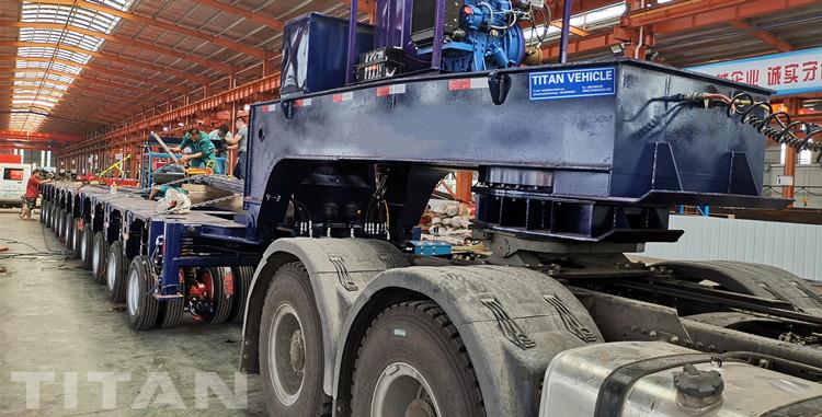 Hydraulic Multi Axle Modular Trailer for Heavy Equipment Transport for Sale in Nigeria