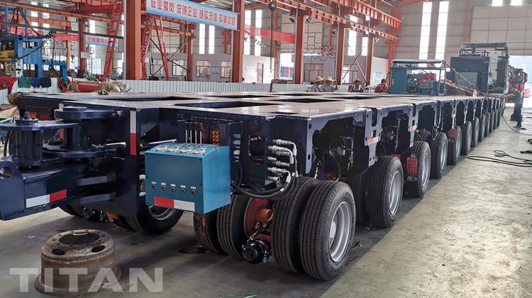 Hydraulic Multi Axle Modular Trailer for Heavy Equipment Transport for Sale in Nigeria