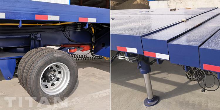 4 Axles 58 Meters Extendable Trailer for Wind Blade Transportation in Vietnam