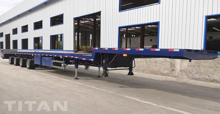 4 Axles 58 Meters Extendable Trailer for Wind Blade Transportation in Vietnam