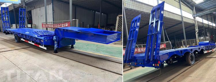 4 Axle Low Bed Trailer Truck Price for Sale in Djibouti